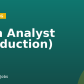 Data Analyst (Production)