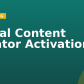 Social Content Creator Activation