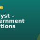 Analyst – Government Relations