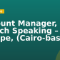 Account Manager, French Speaking – Europe, (Cairo-based)