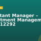Assistant Manager – Investment Management – 20012292