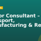 Senior Consultant – Transport, Manufacturing & Retail