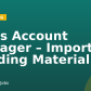Sales Account Manager – Imported Building Material