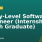 Entry-Level Software Engineer (Internship, Fresh Graduate)
