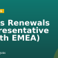 Sales Renewals Representative (north EMEA)