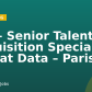 CDI – Senior Talent Acquisition Specialist – Strat Data – Paris