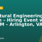 Structural Engineering Intern – Hiring Event with AECOM – Arlington, VA