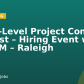 Entry-Level Project Control Analyst – Hiring Event with AECOM – Raleigh