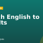 Teach English to Adults