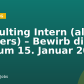 Consulting Intern (all genders) – Bewirb dich bis zum 15. Januar 2027