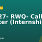26027- RWQ- Call Center (Internship )
