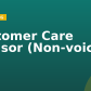 Customer Care Advisor (Non-voice)