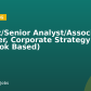 Analyst/Senior Analyst/Associate Manager, Corporate Strategy (Bangkok Based)