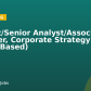 Analyst/Senior Analyst/Associate Manager, Corporate Strategy (Tokyo Based)