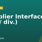Supplier Interface (m/f/ div.)