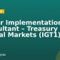 Senior Implementation Consultant – Treasury and Capital Markets (IGT1)