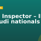 Civil Inspector – IDI – Saudi nationals