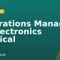 Operations Manager — Electronics Vertical