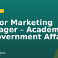 Senior Marketing Manager – Academic & Government Affairs
