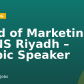 Head of Marketing – LIONS Riyadh – Arabic Speaker