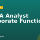 FP&A Analyst Corporate Functions