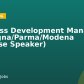 Business Development Manager – Bologna/Parma/Modena (Chinese Speaker)