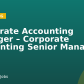 Corporate Accounting Manager – Corporate Accounting Senior Manager
