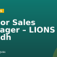 Senior Sales Manager – LIONS Riyadh