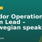 Vendor Operations Team Lead – Norwegian speaker