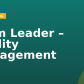 Team Leader – Facility Management
