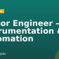 Senior Engineer – Instrumentation & Automation