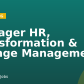 Manager HR, Transformation & Change Management