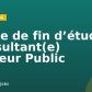 Stage de fin d’études Consultant(e) Secteur Public