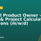 Global Product Owner – Offer & Project Calculation Solutions (m/w/d)