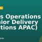 Sales Operations (Senior Delivery Solutions APAC)