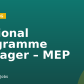 Regional Programme Manager – MEP