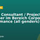 Senior Consultant / Project Manager im Bereich Corporate Performance (all genders)