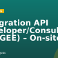 Integration API Developer/Consultant (APIGEE) – On-site