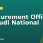 Procurement Officer – Saudi National