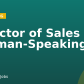 Director of Sales – German-Speaking