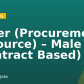 Buyer (Procurement Resource) – Male (Contract Based)