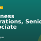 Business Operations, Senior Associate