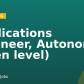 Applications Engineer, Autonomy (open level)