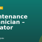 Maintenance Technician – Elevator