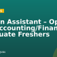 Admin Assistant – Open for Accounting/Finance Graduate Freshers