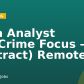 Data Analyst (FinCrime Focus – Contract) Remote