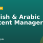 English & Arabic Content Manager