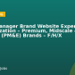 Senior Manager Brand Website Experience & Optimization – Premium, Midscale & Economy (PM&E) Brands – F/H/X